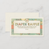 Adventure Baby Shower Diaper Raffle Card Travel (Front/Back)