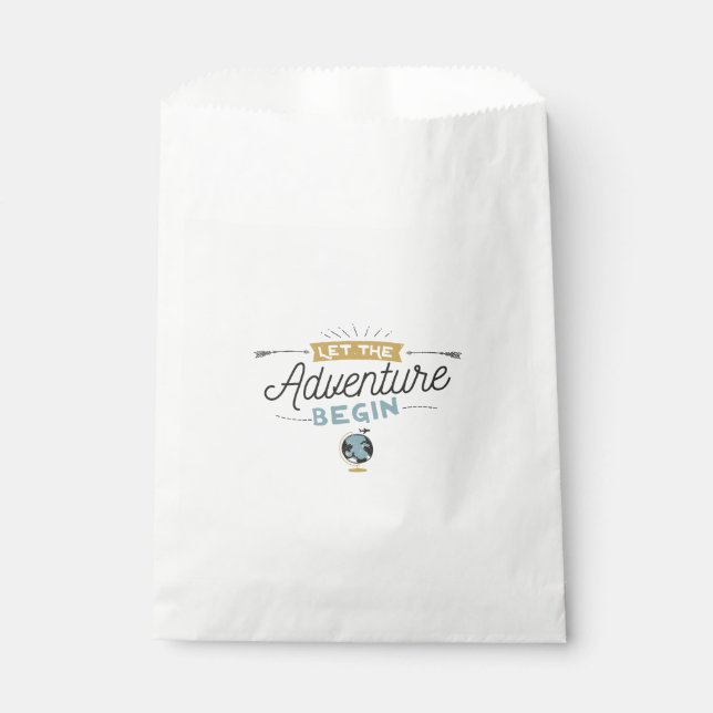 Adventure Baby Shower favor bags (Front)