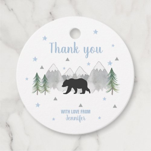 Adventure Baby Shower Favor Tags _ Round Favor Tag