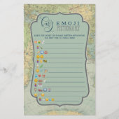 Adventure Baby Shower Game Emoji Emoticons (Front)