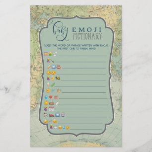 Adventure Baby Shower Game Emoji Emoticons