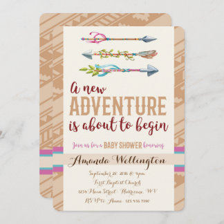 Adventure Baby Shower Invitation