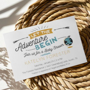 Adventure Baby Shower Invitation