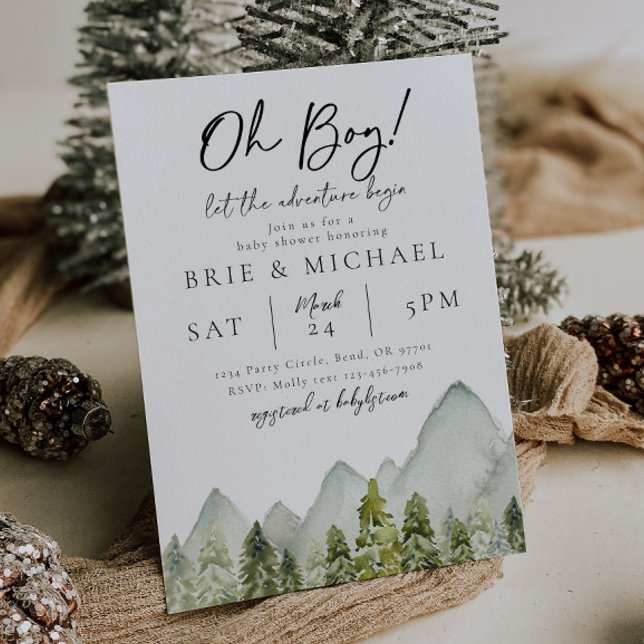 Adventure Baby Shower Invitation | Forest (Creator Uploaded)