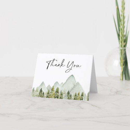 Adventure Baby Shower Thank You Card