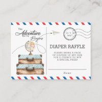 Adventure Baby Shower Travel Diaper Raffle