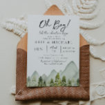 Adventure Baby Shower | Watercolor Trees Invitation<br><div class="desc">Adventure Baby Shower Invitatation.
Ready to be personalized by you!</div>