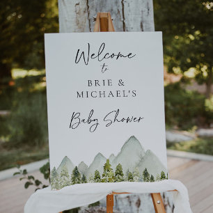 Adventure Baby Shower Welcome Sign
