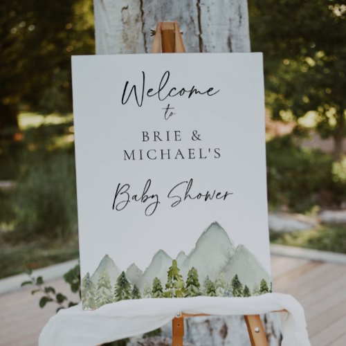 Adventure Baby Shower Welcome Sign