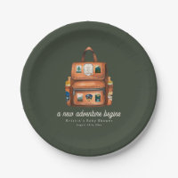 Adventure Backpack + Bottles Green Baby Shower