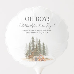 Adventure Begin Baby Shower Balloon