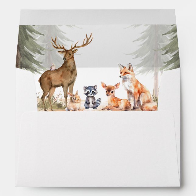 Adventure Begin Baby Shower Envelope (Back (Bottom))