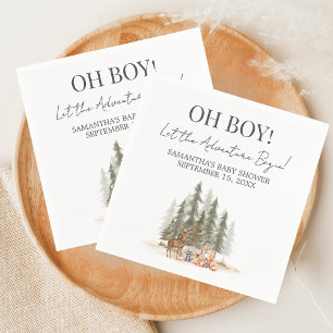 Adventure Begin Baby Shower Napkins