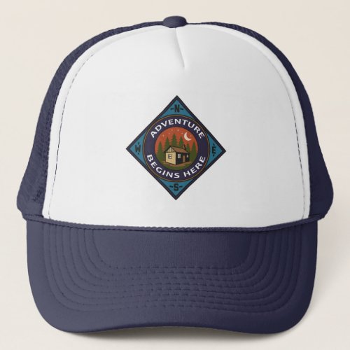 Adventure begin here unisex outdoor hat