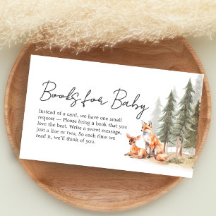 Adventure Begin Woodland Animal Baby Book for Baby Enclosure Card