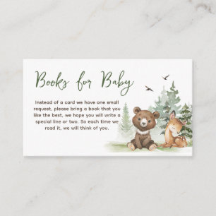 Adventure Begin Woodland Animals Books for Baby Enclosure Card