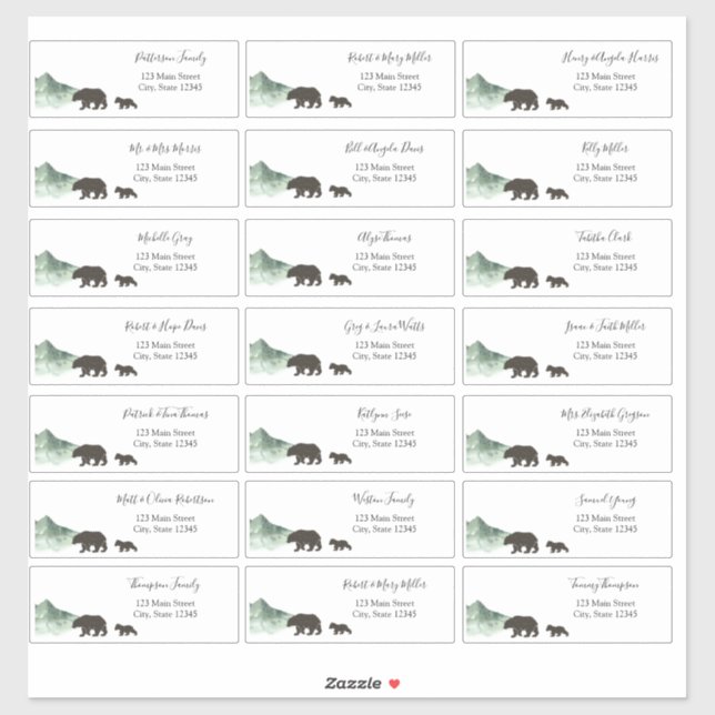 Adventure Begins Baby Guest Address Envelope  Sticker (Sheet)