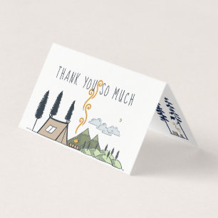 Adventure Begins Baby Shower Thank You Business Card