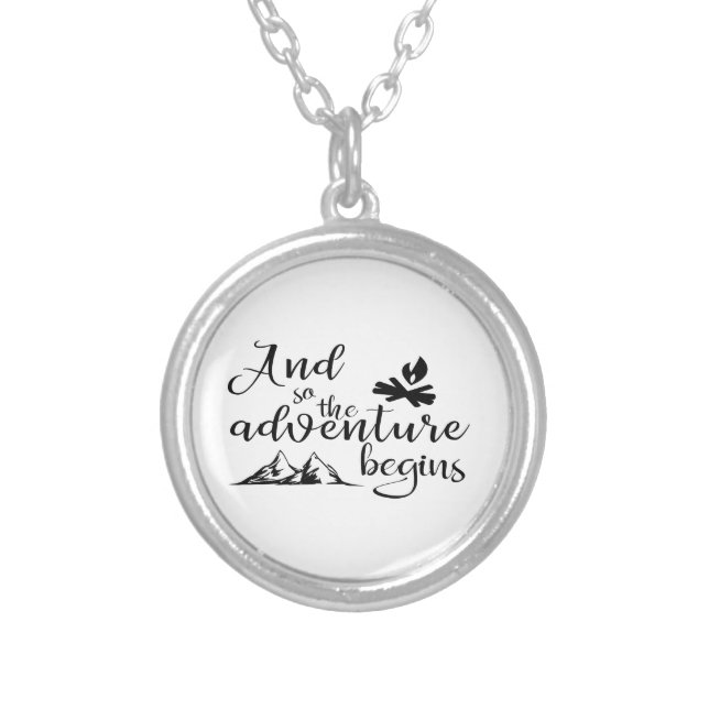 Adventure Begins Necklace (Front)