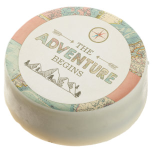 Adventure Begins Oreo Cookies World Map Vintage