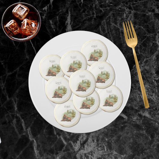 Adventure Begins Rustic Bears Sugar Cookie