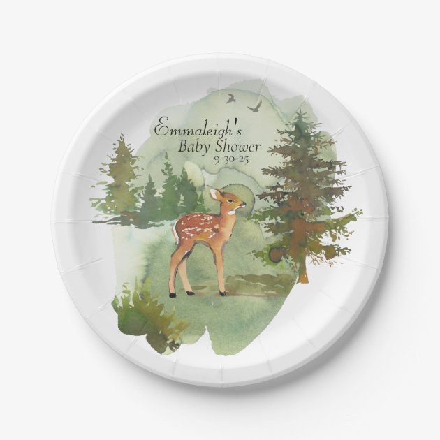 Deer deals paper plates