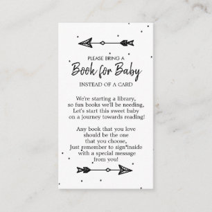 Adventure Begins Tribal Arrow Book for Baby Enclosure Card