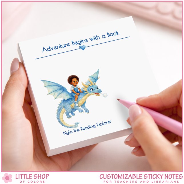 Adventure Begins with a Book Personalized Book Lov Post-it Notes (Creator Uploaded)