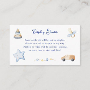 Adventure Boy Baby Toy Baby Shower Display Shower Enclosure Card