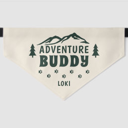 Adventure Buddy Mountain Paw Dog Name Pet Bandana Collar