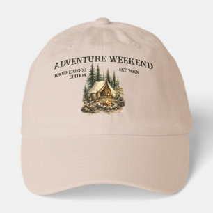 Adventure Cabin Trip Bachelor Party Rustic Camping Hat