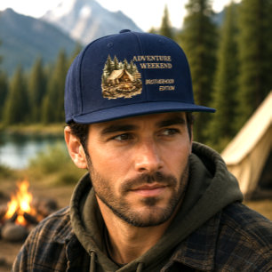 Adventure Cabin Trip Bachelor Party Rustic Camping Visor