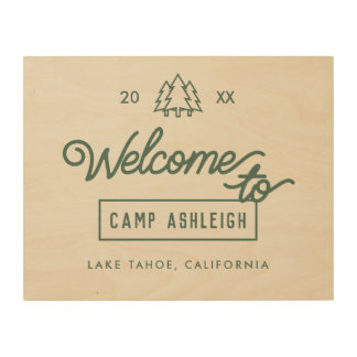 Adventure Camp Bachelorette  Wood Wall Art