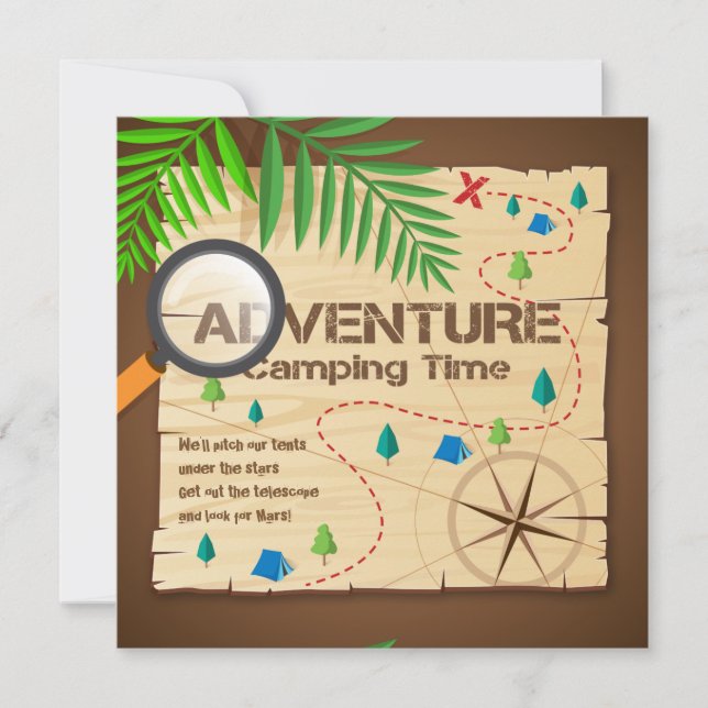 Adventure Camp Invitation (Front)