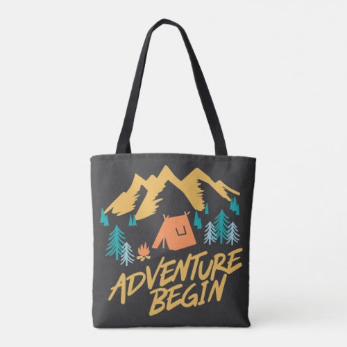 Adventure Camping Begin Tote Bag
