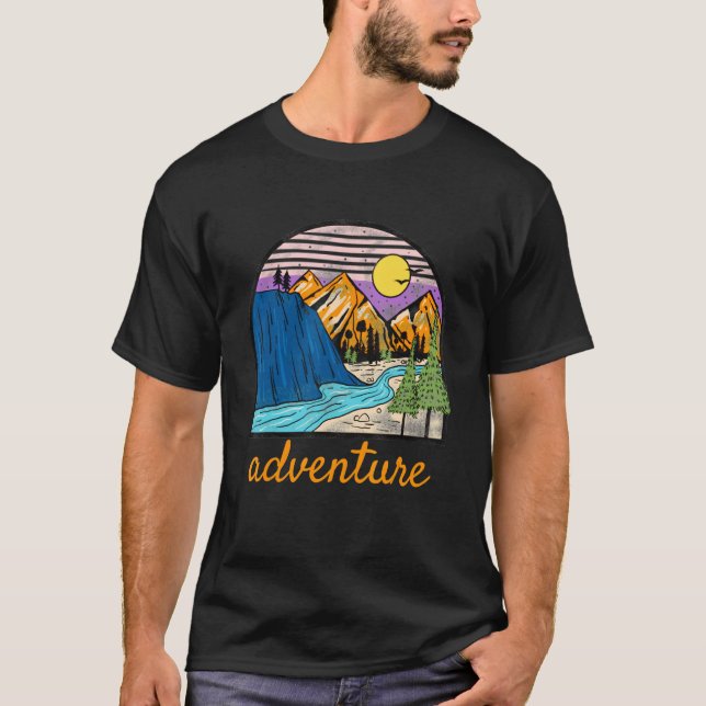 Adventure Camping Escape The Ordinary T-Shirt (Front)