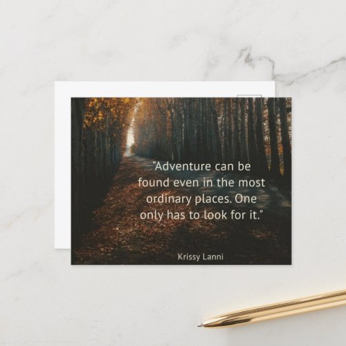 Adventure can be found in the ordinary postcard