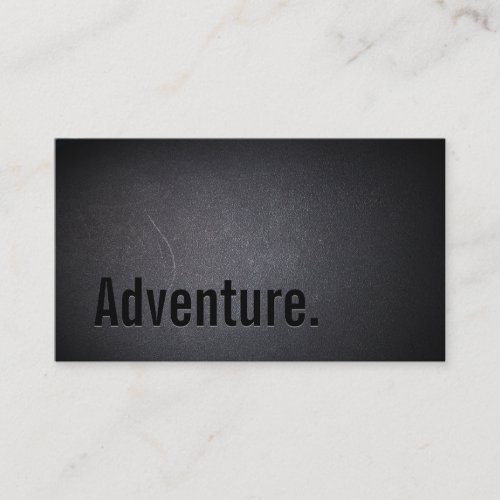 Adventure Classy Black Out Travel Business Card