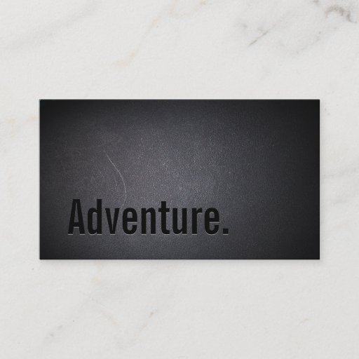 Customizable Classy Black Out Travel Adventure Business Card