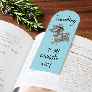 Adventure Dachshund – reading is my favorite walk Bookmarks