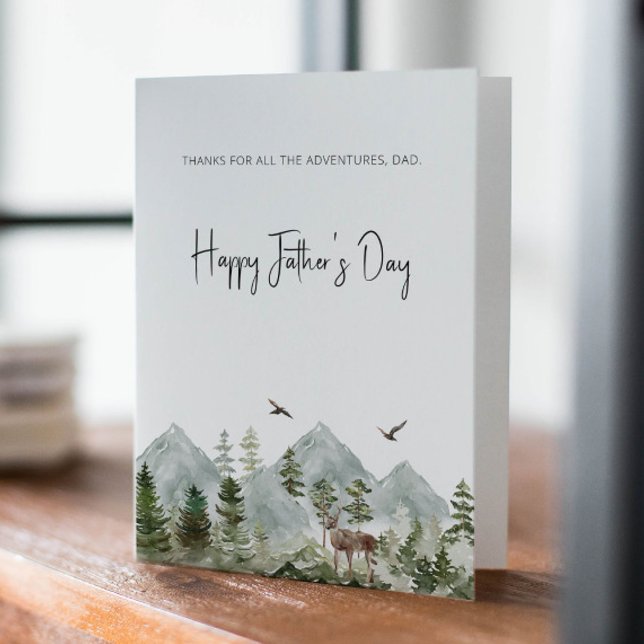 Adventure Dad Father's Day Card Watercolor (Creator Uploaded)