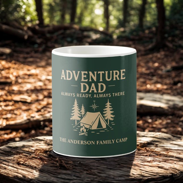 Adventure Dad Personalized Camping  Coffee Mug (Creator Uploaded)