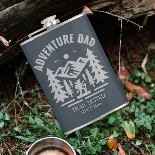 Adventure Dad Trail Tested – Charcoal Keepsake Flask