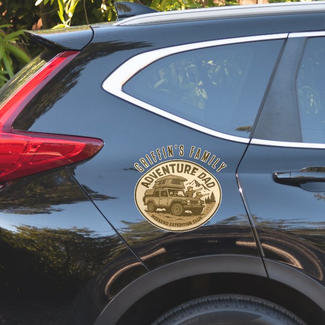 Adventure Dad – WEEKEND EXPEDITION CLUB Sticker (Car Side)