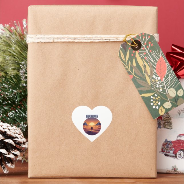 Adventure Desert Tee — Chasing Dunes & Desert Sky Heart Sticker (Holiday)