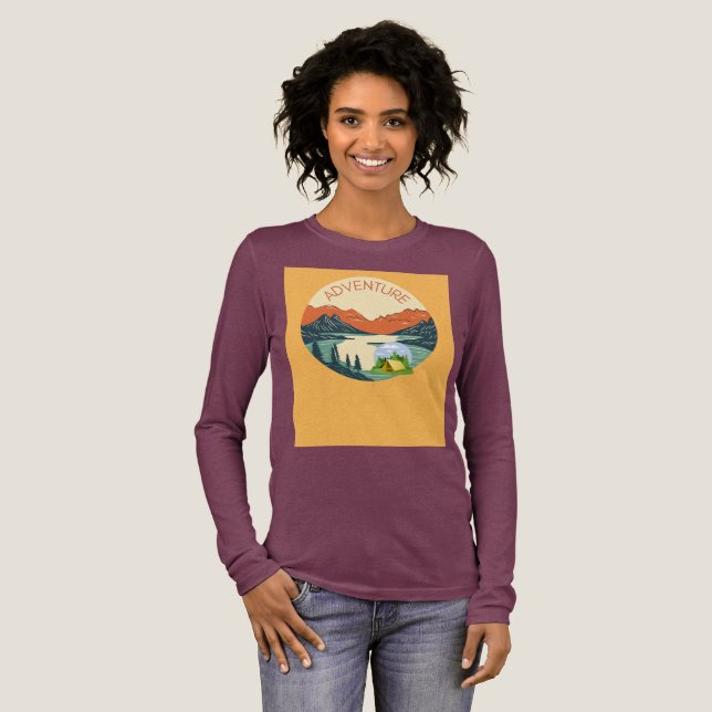 Adventure design  Tri-Blend shirt (Full Front)