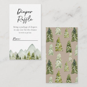 Adventure Diaper Raffle Card Diaper Raffle