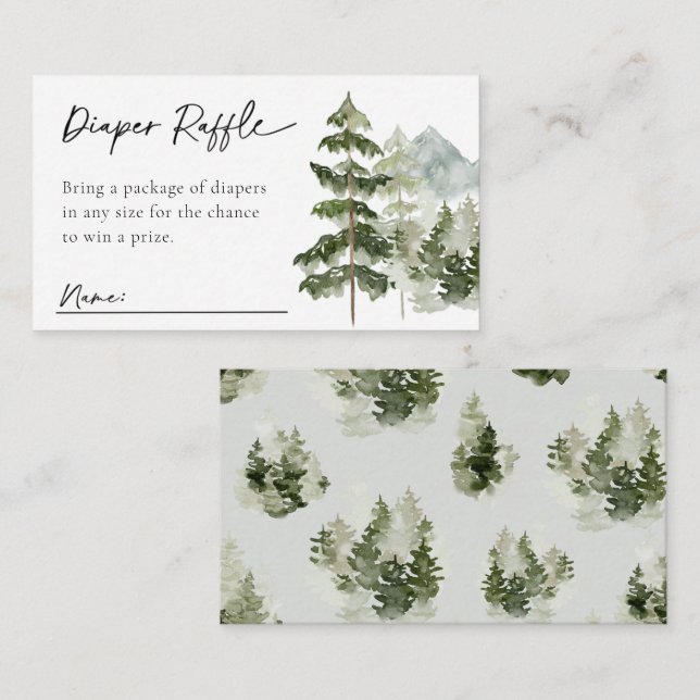 Adventure Diaper Raffle Card | Diaper Raffle (Front/Back)