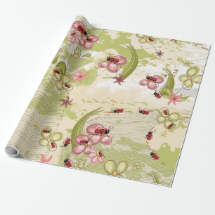 Adventure Ditsy Ladybirds Wrapping Paper