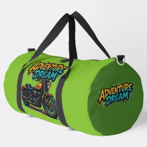 Adventure Dream Ride – Vintage Chopper Motorcycle Duffle Bag